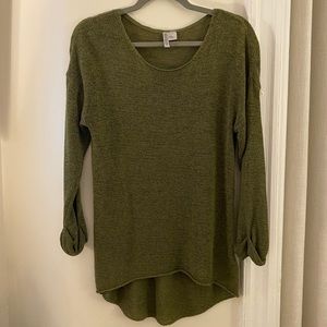 H&M Green quarter sleeve sweater
